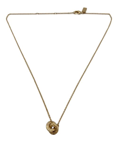 COACH（コーチ）COACH (コーチ) インターロッキング オープン サークル ペンダント ネックレス ゴールドの古着・服飾アイテム