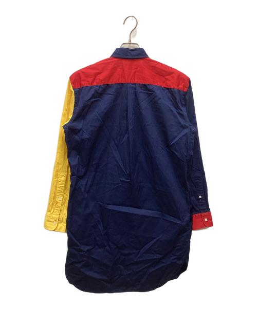 POLO RALPH LAUREN（ポロ・ラルフローレン）POLO RALPH LAUREN (ポロ・ラルフローレン) ブロックカラーシャツワンピース ネイビー サイズ:4の古着・服飾アイテム