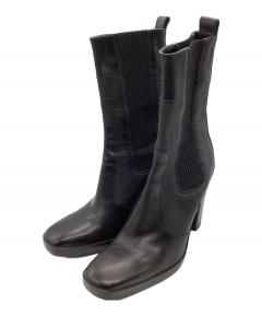 中古・古着通販】shiun (シウン) GRAIN CHELSEA BOOTS ブラック サイズ