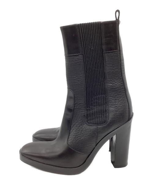 BALENCIAGA（バレンシアガ）BALENCIAGA (バレンシアガ) サイドゴアロングブーツ ブラック サイズ:37　1/2の古着・服飾アイテム