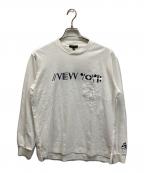 Engineered Garmentsエンジニアドガーメンツ）の古着「Printed Cross Crew Neck L/S T-shirt/プリンテッドクロスクルーネックロングスリーブティーシャツ」｜ホワイト