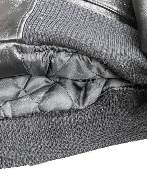 AVIREX（アヴィレックス）AVIREX (アヴィレックス) レザーバーシティージャケット ブラック サイズ:XSの古着・服飾アイテム