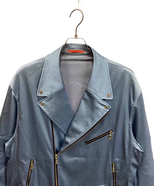 GUILD PRIME（ギルドプライム）GUILD PRIME (ギルドプライム) ダブルライダースジャケット ブルー サイズ:1の古着・服飾アイテム