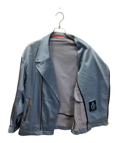 GUILD PRIME（ギルドプライム）GUILD PRIME (ギルドプライム) ダブルライダースジャケット ブルー サイズ:1の古着・服飾アイテム