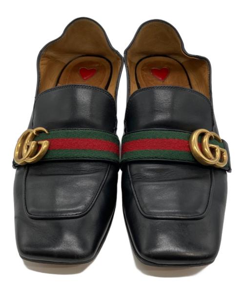 GUCCI（グッチ）GUCCI (グッチ) GGマーモントシューズ ブラック サイズ:37の古着・服飾アイテム