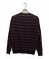 JOHN SMEDLEY (ジョンスメドレー) STRIPED PULLOVER クルーネックニット/ストライプドプルオーバー ブラウン×ネイビー サイズ:M：11000円