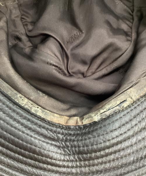 HERMES（エルメス）HERMES (エルメス) ラムレザーハット ブラウンの古着・服飾アイテム