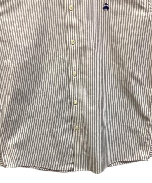 BROOKS BROTHERS（ブルックスブラザーズ）BROOKS BROTHERS (ブルックスブラザーズ) ストライプBDシャツ ホワイト×グレー サイズ:Sの古着・服飾アイテム
