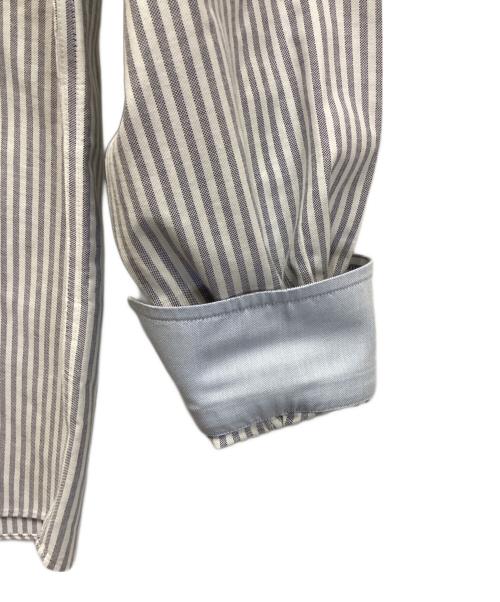 BROOKS BROTHERS（ブルックスブラザーズ）BROOKS BROTHERS (ブルックスブラザーズ) ストライプBDシャツ ホワイト×グレー サイズ:Sの古着・服飾アイテム