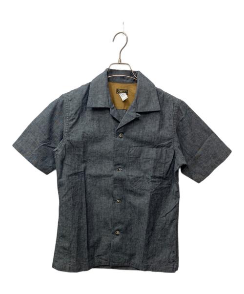 Triborough（トライボロー）Triborough (トライボロー) オープンカラーシャツ グレー サイズ:14の古着・服飾アイテム