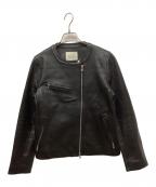FREAK'S STOREフリークスストア）の古着「ラムレザージャケット」｜ブラック