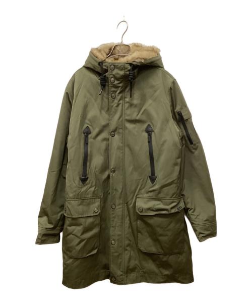 GUESS（ゲス）GUESS (ゲス) ライナーファーミリタリーコート カーキ サイズ:Mの古着・服飾アイテム