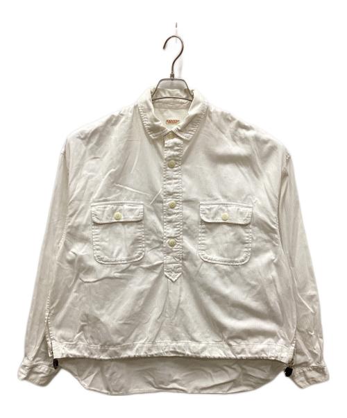 KAPITAL（キャピタル）KAPITAL (キャピタル) ヘリンボーンツイルアノラックシャツ ホワイト サイズ:Sの古着・服飾アイテム