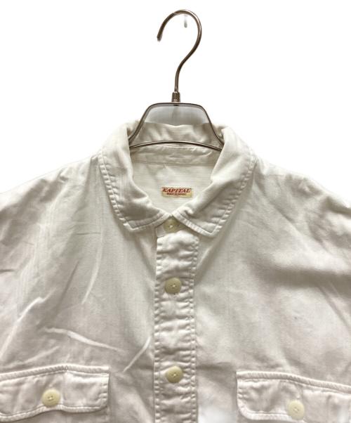 KAPITAL（キャピタル）KAPITAL (キャピタル) ヘリンボーンツイルアノラックシャツ ホワイト サイズ:Sの古着・服飾アイテム