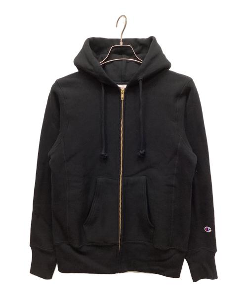 Champion REVERSE WEAVE（チャンピオン リバース ウィーブ）Champion REVERSE WEAVE (チャンピオン リバース ウィーブ) ジップパーカー ブラック サイズ:S 未使用品の古着・服飾アイテム