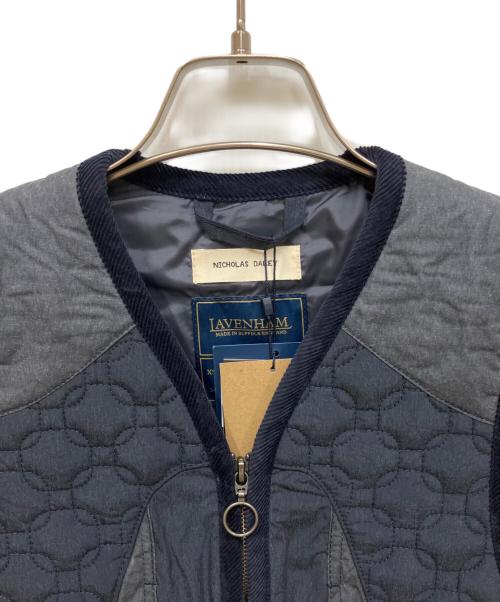 LAVENHAM（ラベンハム）LAVENHAM (ラベンハム) Nicholas Daley X Lavenham Zip Through Vest / ジップスルーベスト ネイビー サイズ:M 未使用品の古着・服飾アイテム