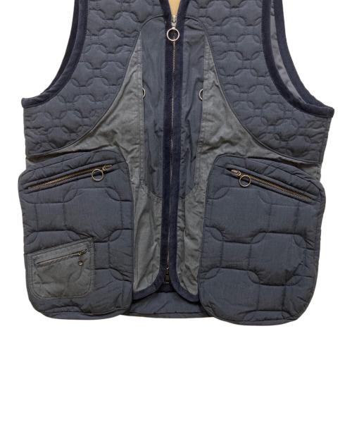 LAVENHAM（ラベンハム）LAVENHAM (ラベンハム) Nicholas Daley X Lavenham Zip Through Vest / ジップスルーベスト ネイビー サイズ:M 未使用品の古着・服飾アイテム