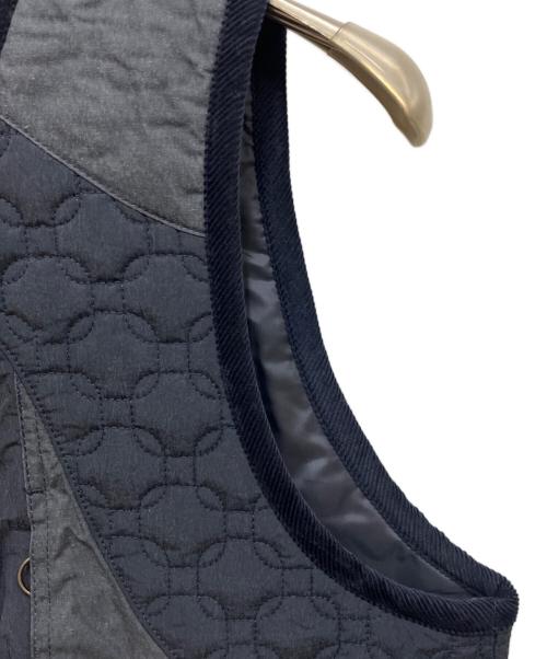 LAVENHAM（ラベンハム）LAVENHAM (ラベンハム) Nicholas Daley X Lavenham Zip Through Vest / ジップスルーベスト ネイビー サイズ:M 未使用品の古着・服飾アイテム