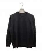 ATONエイトン）の古着「Wool Washi Crew Neck Sweater / ペーパーブレンドクルーニット」｜ネイビー