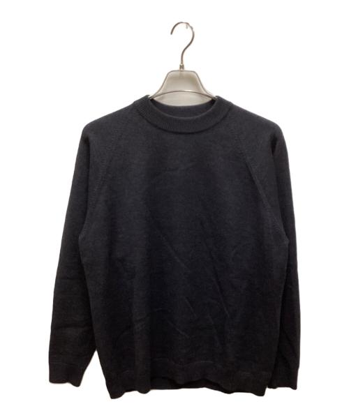 ATON（エイトン）ATON (エイトン) Wool Washi Crew Neck Sweater / ペーパーブレンドクルーニット ネイビー サイズ:4の古着・服飾アイテム