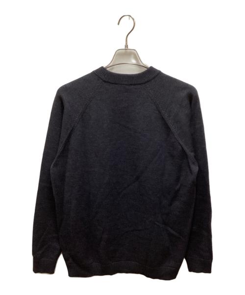 ATON（エイトン）ATON (エイトン) Wool Washi Crew Neck Sweater / ペーパーブレンドクルーニット ネイビー サイズ:4の古着・服飾アイテム