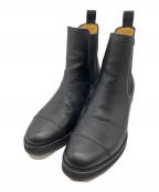 shiunシウン）の古着「GRAIN CHELSEA BOOTS」｜ブラック