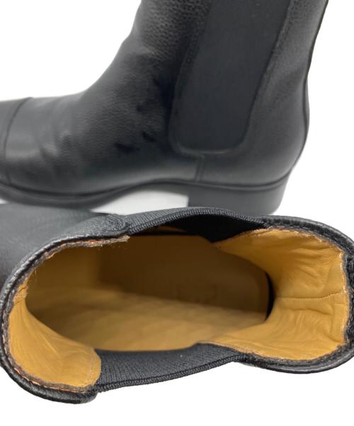shiun（シウン）shiun (シウン) GRAIN CHELSEA BOOTS ブラック サイズ:39の古着・服飾アイテム