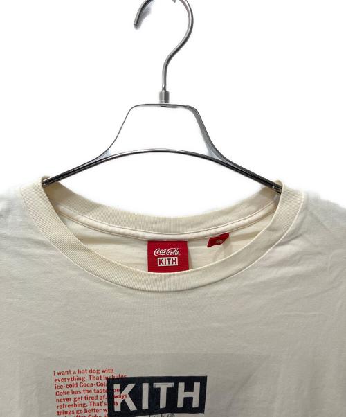KITH（キス）KITH (キス) Coca Cola (コカコーラ) プリントTシャツ アイボリー サイズ:Lの古着・服飾アイテム