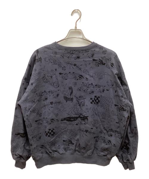 BlackEyePatch（ブラックアイパッチ）BlackEyePatch (ブラックアイパッチ) ALEHSY スウェット/イラストプリント グレー サイズ:Lの古着・服飾アイテム