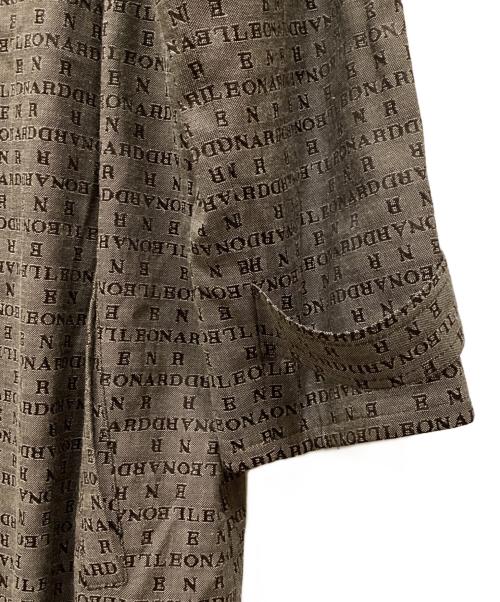 LEONARD（レオナール）LEONARD (レオナール) スプリング テキストトレンチコート ブラウン サイズ:11の古着・服飾アイテム