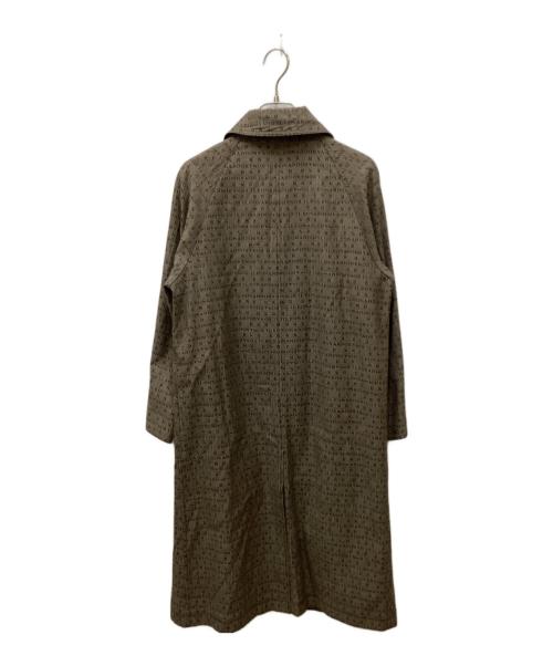 LEONARD（レオナール）LEONARD (レオナール) スプリング テキストトレンチコート ブラウン サイズ:11の古着・服飾アイテム