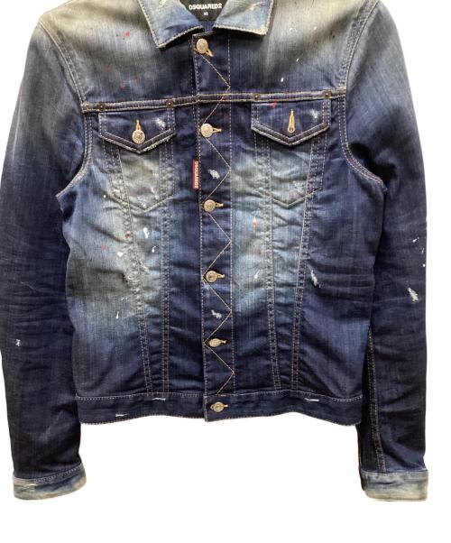 DSQUARED2（ディースクエアード）DSQUARED2 (ディースクエアード) Classic Jean Jacket インディゴ サイズ:46の古着・服飾アイテム