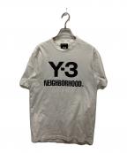 Y-3×NEIGHBORHOODワイスリー×ネイバーフッド）の古着「ロゴプリントT」｜ホワイト