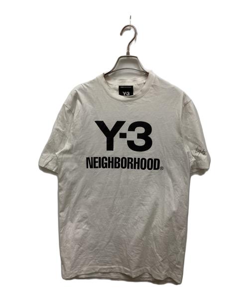 Y-3（ワイスリー）Y-3 (ワイスリー) NEIGHBORHOOD (ネイバーフッド) ロゴプリントT ホワイト サイズ:XSの古着・服飾アイテム