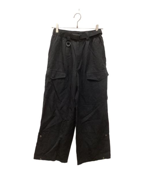 Y-3（ワイスリー）Y-3 (ワイスリー) ウォッシュドツイルパンツ ブラック サイズ:XSの古着・服飾アイテム