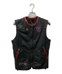 中古・古着通販】DIESEL (ディーゼル) フード付きベスト グリーン