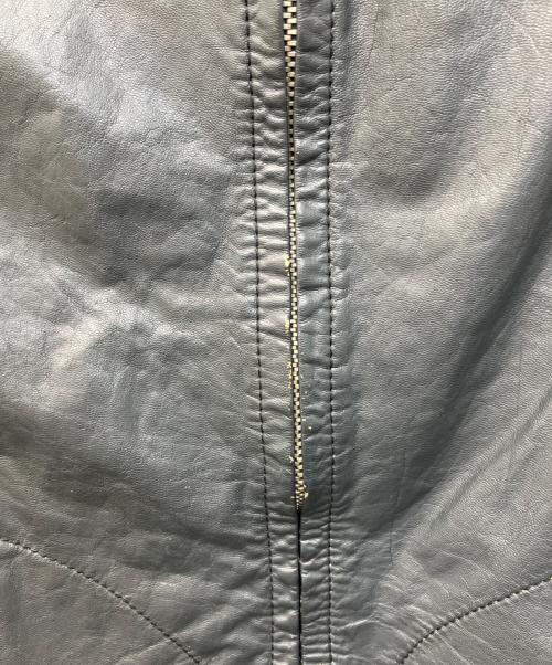 DIESEL（ディーゼル）DIESEL (ディーゼル) レザーベスト ネイビー サイズ:Sの古着・服飾アイテム