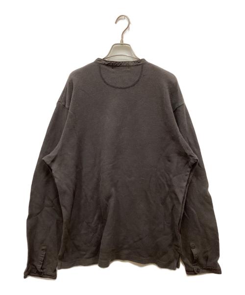 POLO RALPH LAUREN（ポロ・ラルフローレン）POLO RALPH LAUREN (ポロ・ラルフローレン) ヘンリーネックロングスリーブカットソー グレー サイズ:XLの古着・服飾アイテム