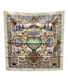 HERMES（エルメス）の古着「シルクスカーフ」｜黄緑