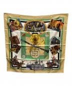 HERMESエルメス）の古着「シルクスカーフ」｜ベージュ