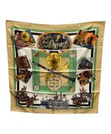 HERMES（エルメス）の古着「シルクスカーフ」｜ベージュ