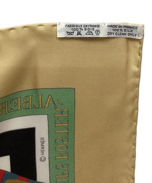 HERMES（エルメス）HERMES (エルメス) シルクスカーフ ベージュの古着・服飾アイテム