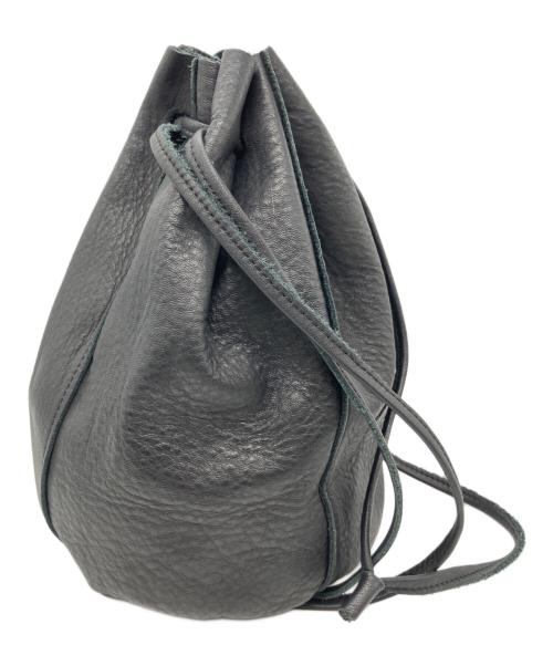 confect（コンフェクト）CONFECT (コンフェクト) バレンシアレザー巾着バッグ ブラックの古着・服飾アイテム