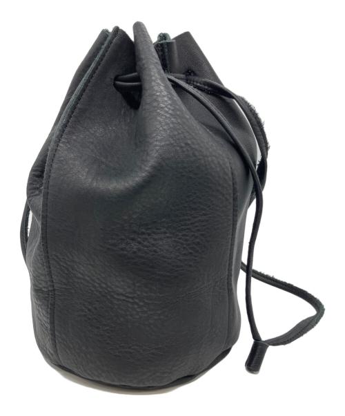confect（コンフェクト）CONFECT (コンフェクト) バレンシアレザー巾着バッグ ブラックの古着・服飾アイテム