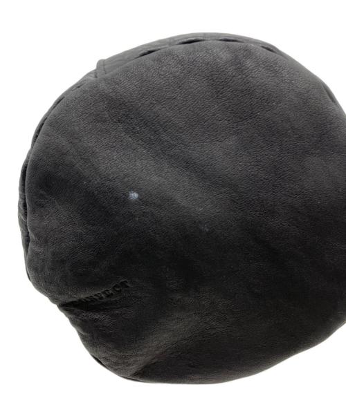 confect（コンフェクト）CONFECT (コンフェクト) バレンシアレザー巾着バッグ ブラックの古着・服飾アイテム