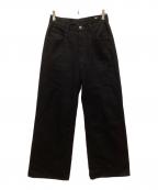 NAKEDGAUGEネイキッドゲージ）の古着「One Wash Black Denim Roberts デニムパンツ」｜ブラック
