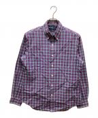 RALPH LAURENラルフローレン）の古着「チェックBDシャツ」｜パープル