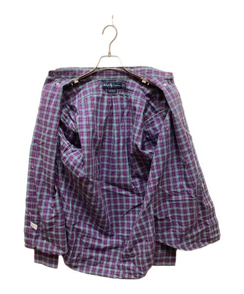 RALPH LAUREN（ラルフローレン）RALPH LAUREN (ラルフローレン) チェックBDシャツ パープル サイズ:Mの古着・服飾アイテム