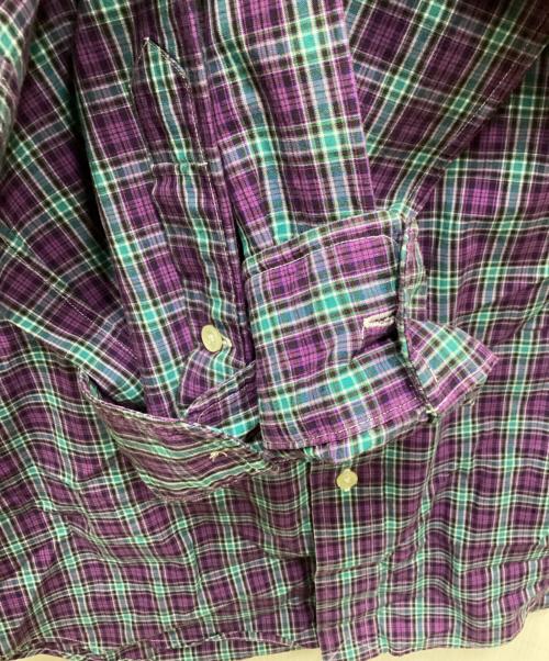 RALPH LAUREN（ラルフローレン）RALPH LAUREN (ラルフローレン) チェックBDシャツ パープル サイズ:Mの古着・服飾アイテム