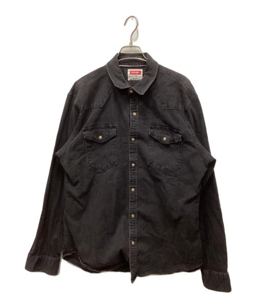 Wrangler（ラングラー）Wrangler (ラングラー) デニムウエスタンシャツ ブラック サイズ:Lの古着・服飾アイテム